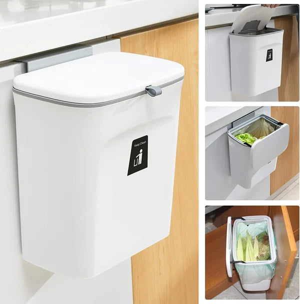 9L Wall Mounted Kitchen Waste Bin