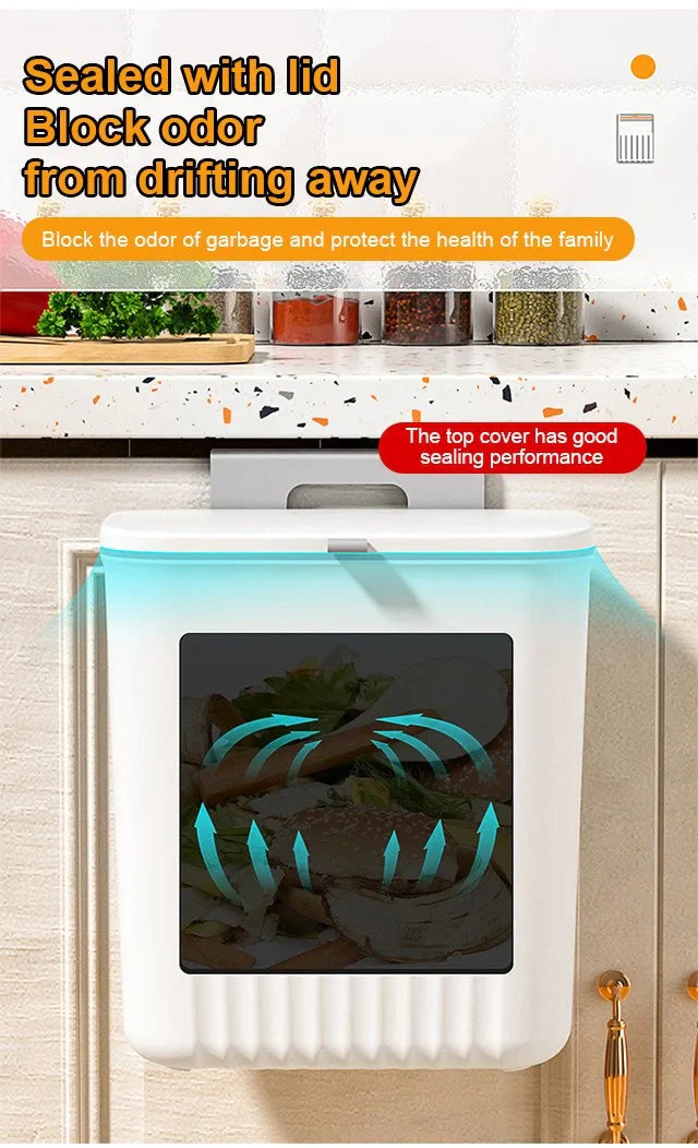 9L Wall Mounted Kitchen Waste Bin