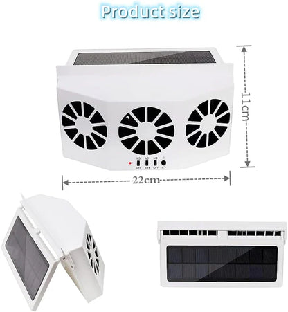 Solar Powered Car Ac Exhaust Fan