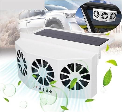 Solar Powered Car Ac Exhaust Fan
