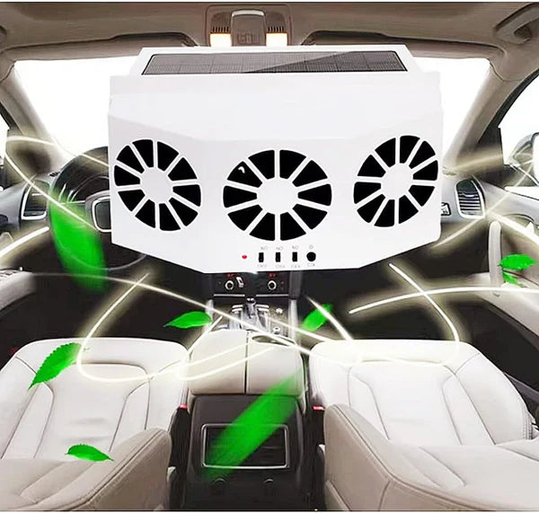 Solar Powered Car Ac Exhaust Fan