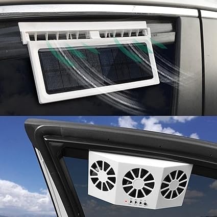 Solar Powered Car Ac Exhaust Fan