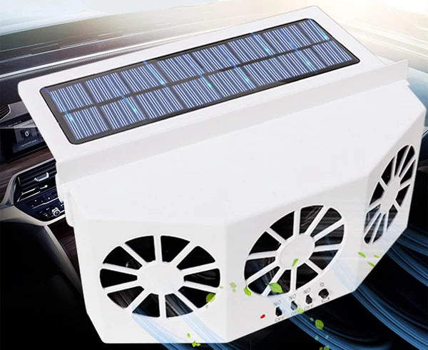Solar Powered Car Ac Exhaust Fan