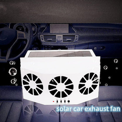 Solar Powered Car Ac Exhaust Fan