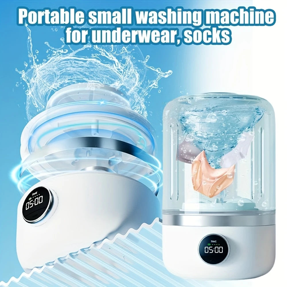 Wireless Charging Mini Portable Washing Machine